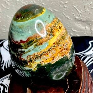 Large Ocean Jasper Egg